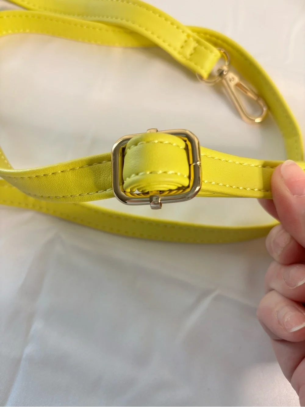 Aldo Bright Top-Handle Satchel with Gold Hardware and Crossbody Strap